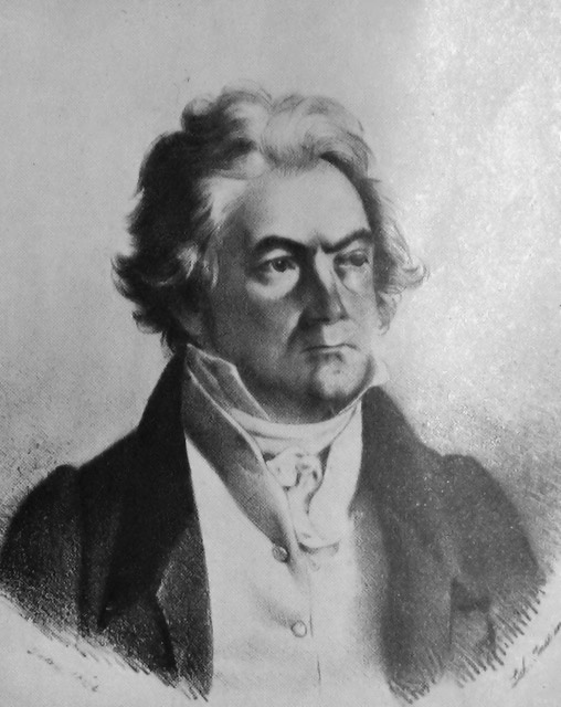 Portrait deLudwig van Beethoven en 1824