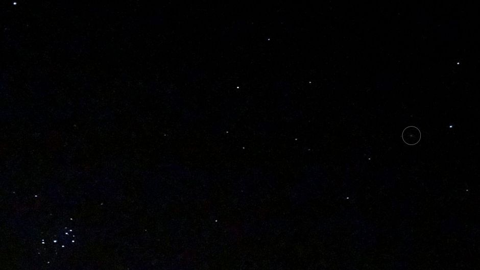 La comète Lovejoy près des Pléiades