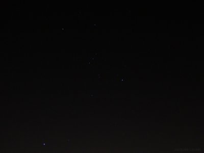Orion, la nuit de l'éclipse du 28 sept 2015