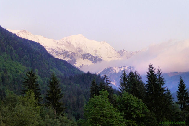 Massif du Mont-Blanc depuis Servoz