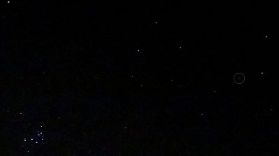 La comète Lovejoy près des Pléiades
