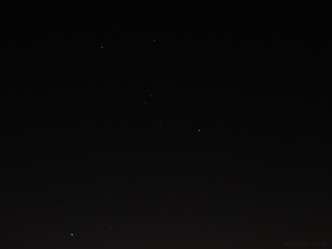 Orion, la nuit de l'éclipse du 28 sept 2015