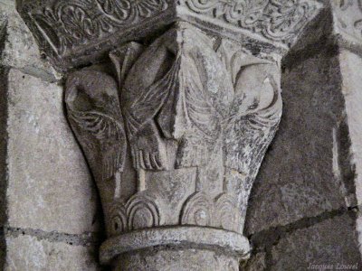 Carennac (Lot) : les chapiteaux de l'église Saint-Pierre